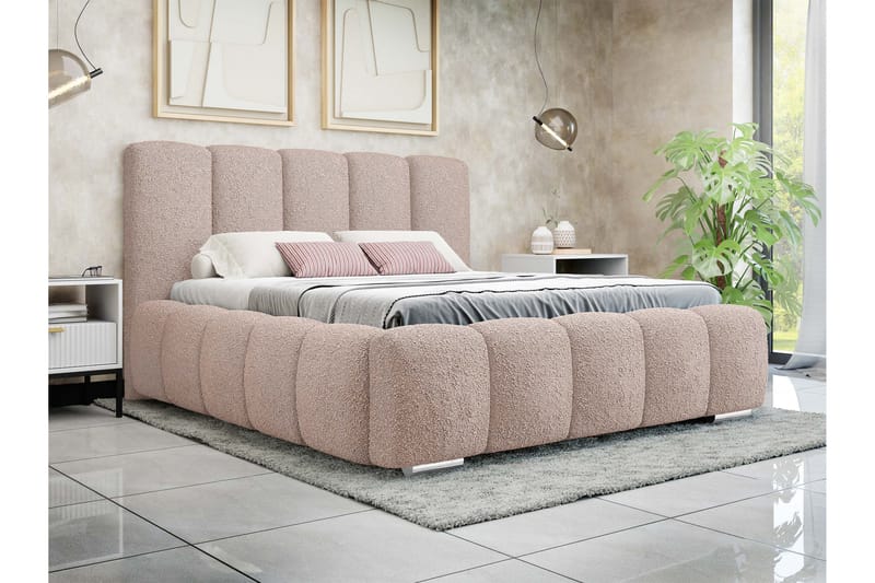 Gioia Förvaringssäng 180x200 cm - Rosa - Möbler - Sovrum - Sängar - Dubbelsängar