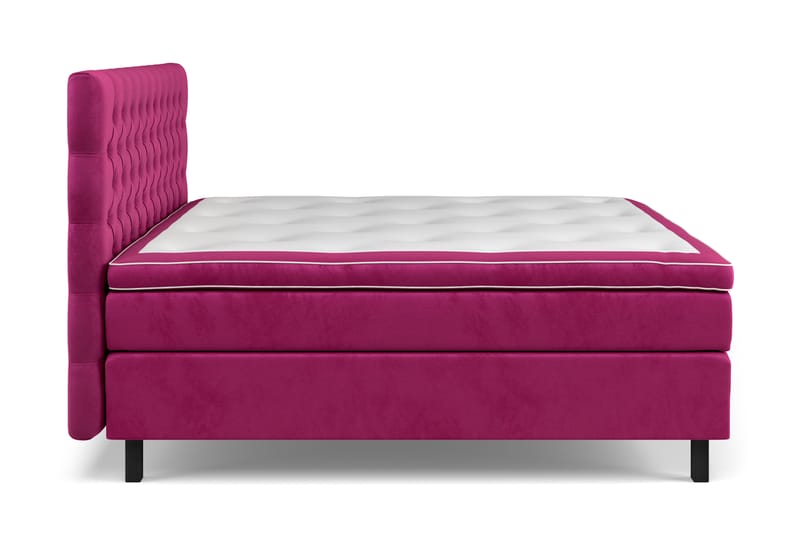 GRAND XL Sängpaket 160x200 cm Rosa Sammet - Kontinentalsängar
