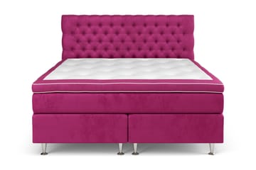 GRAND XL Sängpaket 160x200 cm Rosa Sammet