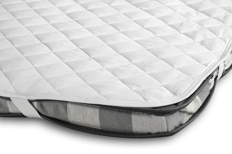 GRAND XL Sängpaket 180x200 cm + Madrasskydd - Grå / Sammet - Möbler - Sovrum - Sängar - Komplett Sängpaket