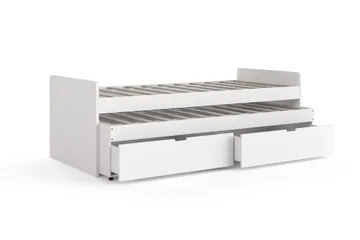 Granvik Sängram 90x200 cm utdragbar med extrasäng och förvaring - utan madrass - Möbler - Sovrum - Sängar - Sängar med förvaring