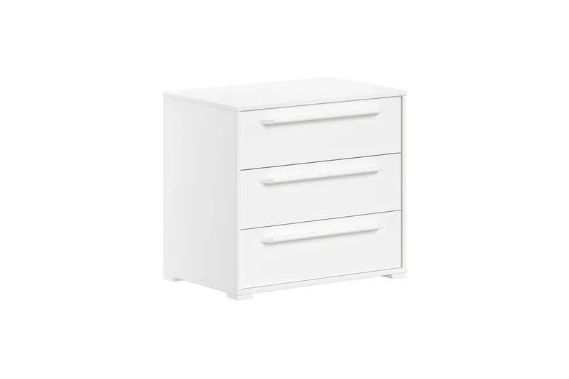 Halvhög Säng och 2 byråer med 3 Lådor Sam Vit - Vit - Möbler - Sovrum - Sängar - Våningssängar & loftsängar