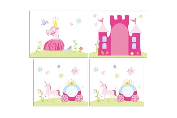 Halvhöjdssäng med gardin Pino Princess Vit, Vit, Med rutschkana, Prinsessa, 3 - Vit, Vit, Med rutschkana, Prinsessa, 3 - Barn & bebis - Barnmöbler - Barnsäng & juniorsäng - Hussäng