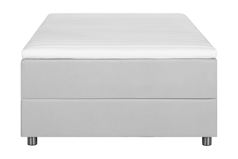 Happy Säng med Förvaring 90x200 - Ljusgrå - Komplett Sängpaket - Sängar med förvaring
