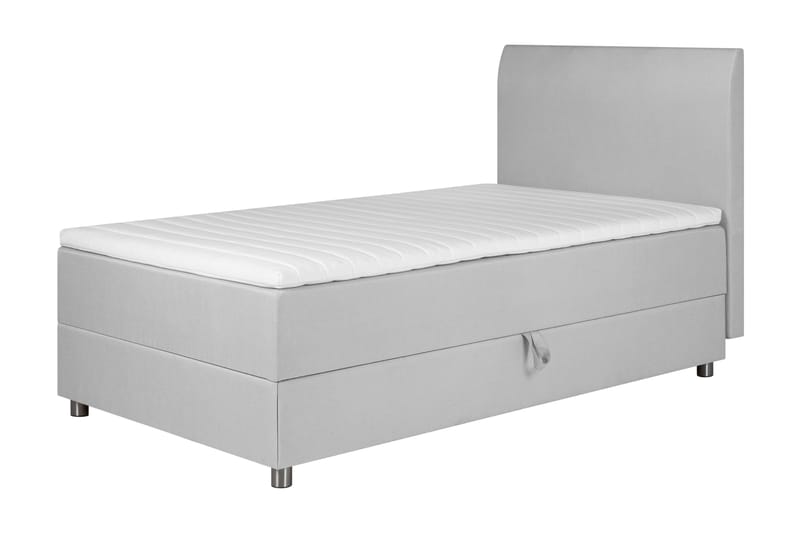 Happy Sängpaket Förvaringssäng 90x200 - Ljusgrå - Komplett Sängpaket - Sängar med förvaring