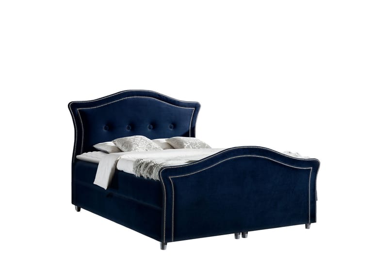 Hestra Lux Sängpaket Kontinentalsäng 160x200 cm - Blå - Möbler - Sovrum - Sängar - Komplett Sängpaket
