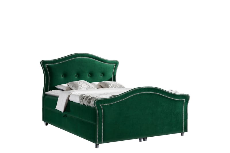 Hestra Lux Sängpaket Kontinentalsäng 160x200 cm - Grön - Möbler - Sovrum - Sängar - Komplett Sängpaket