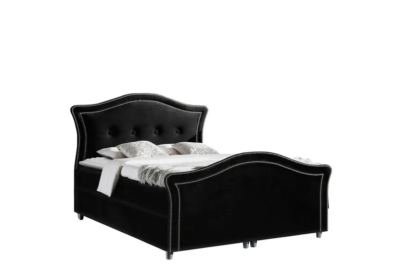 Hestra Lux Sängpaket Kontinentalsäng 180x200 cm, Svart