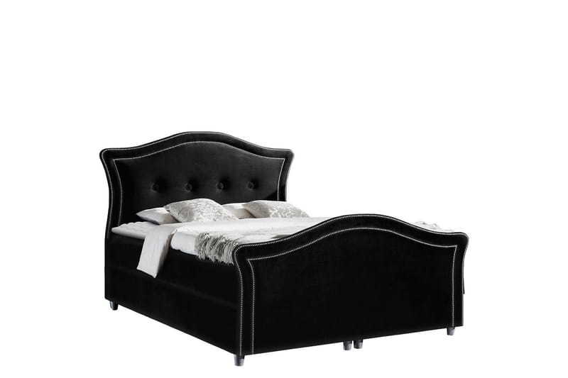 Hestra Lux Sängpaket Kontinentalsäng 200x200 cm, Svart