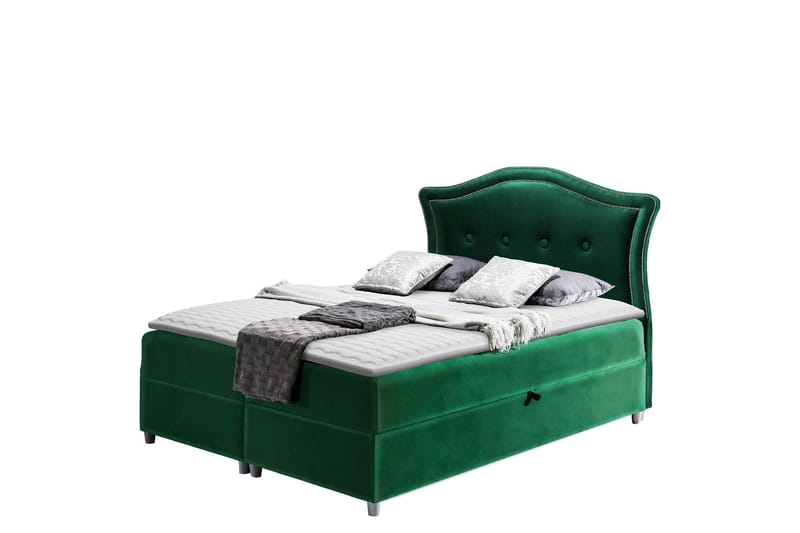 Hestra Sängpaket Kontinentalsäng 160x200 cm, Grön