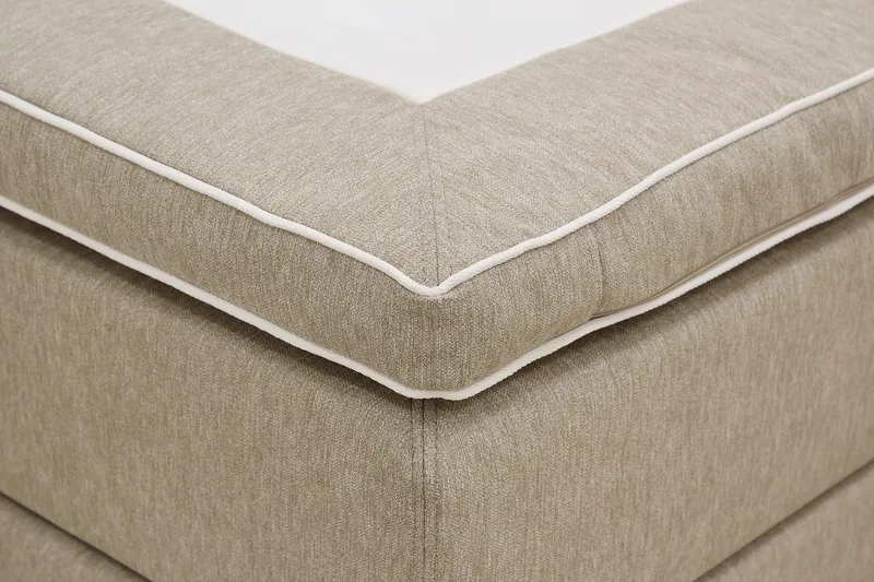 Hilton High Komplett Sängpaket 160x200 cm - Beige - Möbler - Sovrum - Sängar - Kontinentalsängar