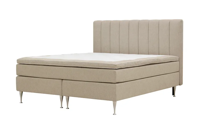 Hilton High Komplett Sängpaket 160x200 cm - Beige - Möbler - Sovrum - Sängar - Kontinentalsängar