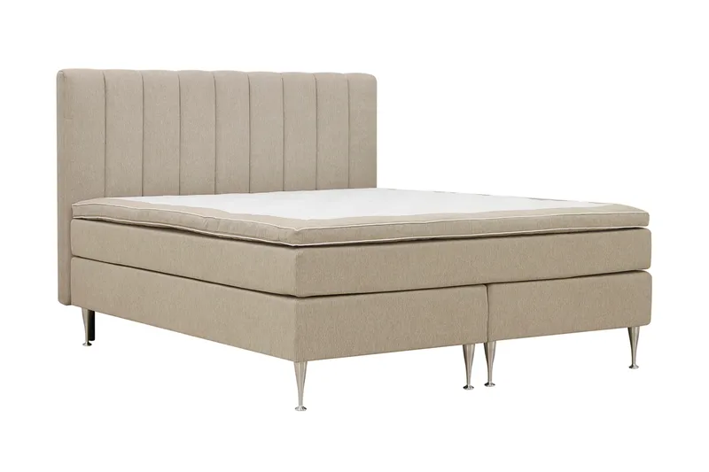 Hilton High Komplett Sängpaket 160x200 cm - Beige - Möbler - Sovrum - Sängar - Kontinentalsängar
