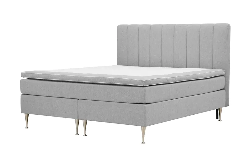 Hilton High Komplett Sängpaket 160x200 cm - Grå - Möbler - Sovrum - Sängar - Kontinentalsängar