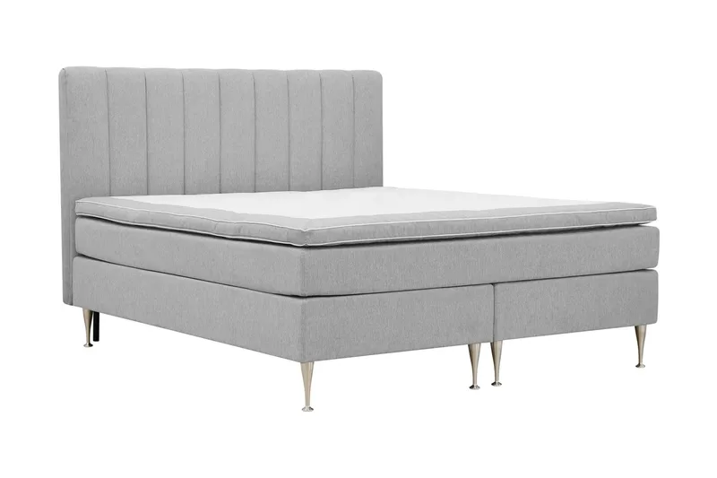 Hilton High Komplett Sängpaket 160x200 cm - Grå - Möbler - Sovrum - Sängar - Kontinentalsängar