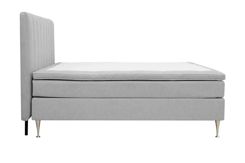 Hilton High Komplett Sängpaket 160x200 cm - Grå - Möbler - Sovrum - Sängar - Kontinentalsängar