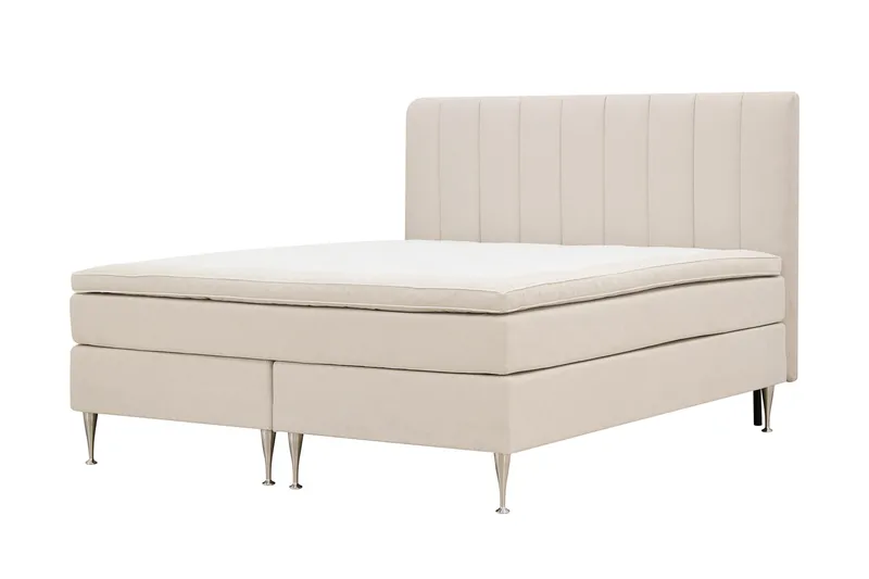 Hilton High Komplett Sängpaket 160x200 cm - Ljusbeige - Möbler - Sovrum - Sängar - Kontinentalsängar
