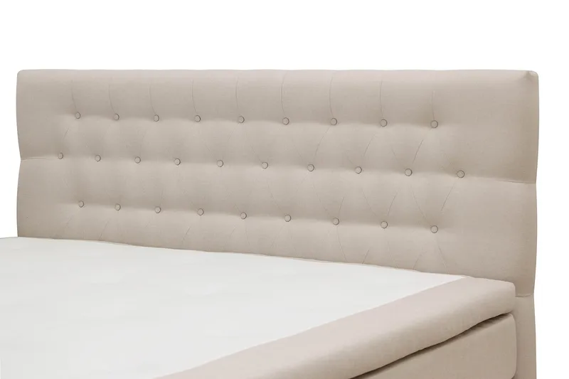Hilton Komplett Sängpaket 160x200 cm Kontinentalsäng med diamant sänggavel - Beige - Möbler - Sovrum - Sängar - Kontinentalsängar