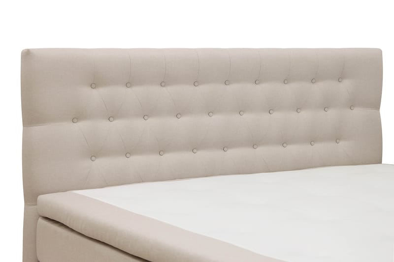 Hilton Komplett Sängpaket 160x200 cm Kontinentalsäng med diamant sänggavel - Beige - Möbler - Sovrum - Sängar - Komplett Sängpaket