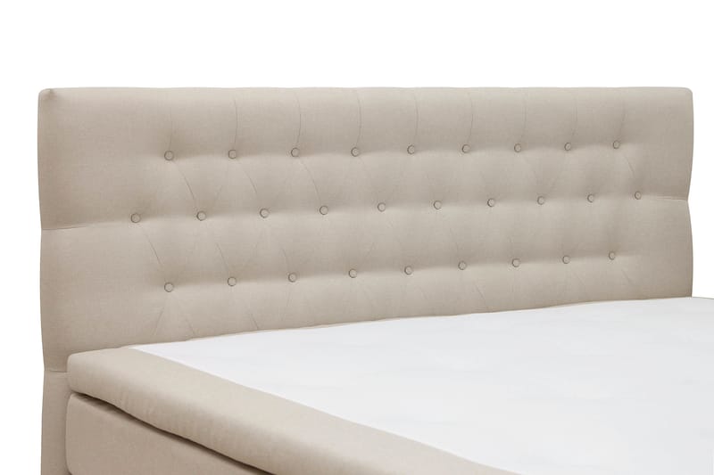 Hilton Komplett Sängpaket 160x200 cm Kontinentalsäng med diamant sänggavel - Beige - Möbler - Sovrum - Sängar - Komplett Sängpaket