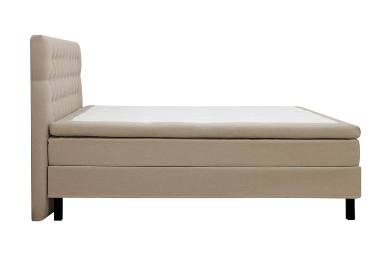 Hilton Komplett Sängpaket 160x200 cm Kontinentalsäng med diamant sänggavel - Beige - Möbler - Sovrum - Sängar - Komplett Sängpaket
