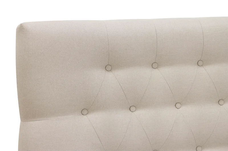 Hilton Komplett Sängpaket 160x200 cm Kontinentalsäng med diamant sänggavel - Beige - Möbler - Sovrum - Sängar - Kontinentalsängar