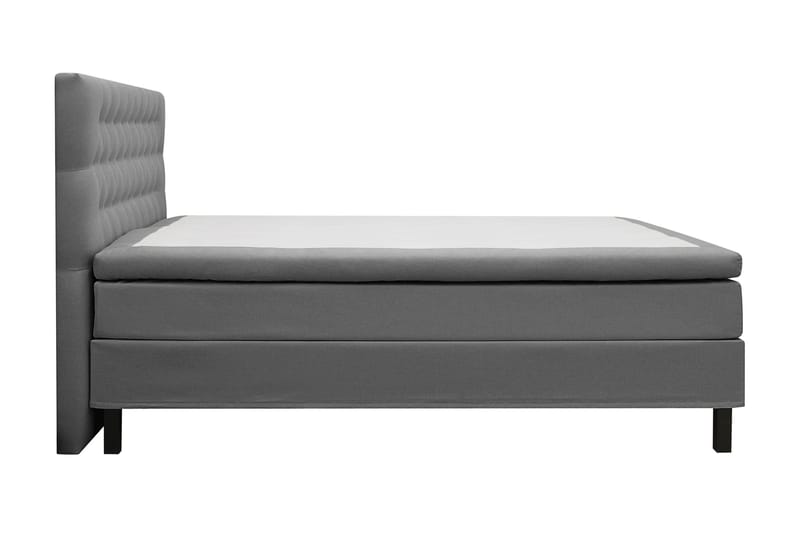 Hilton Komplett Sängpaket 160x200 cm Kontinentalsäng med diamant sänggavel - Grå - Möbler - Sovrum - Sängar - Komplett Sängpaket