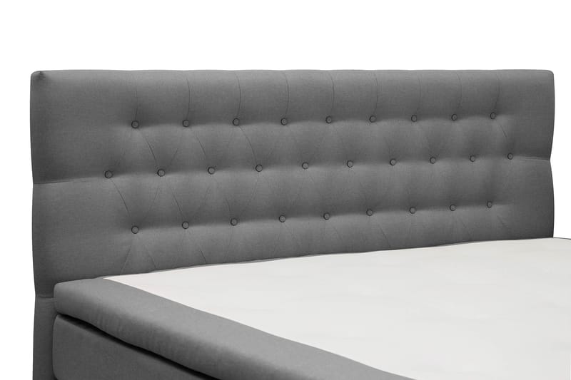Hilton Komplett Sängpaket 160x200 cm Kontinentalsäng med diamant sänggavel - Grå - Möbler - Sovrum - Sängar - Komplett Sängpaket