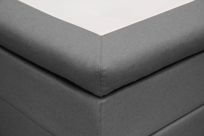 Hilton Komplett Sängpaket 160x200 cm Kontinentalsäng med diamant sänggavel - Grå - Möbler - Sovrum - Sängar - Komplett Sängpaket