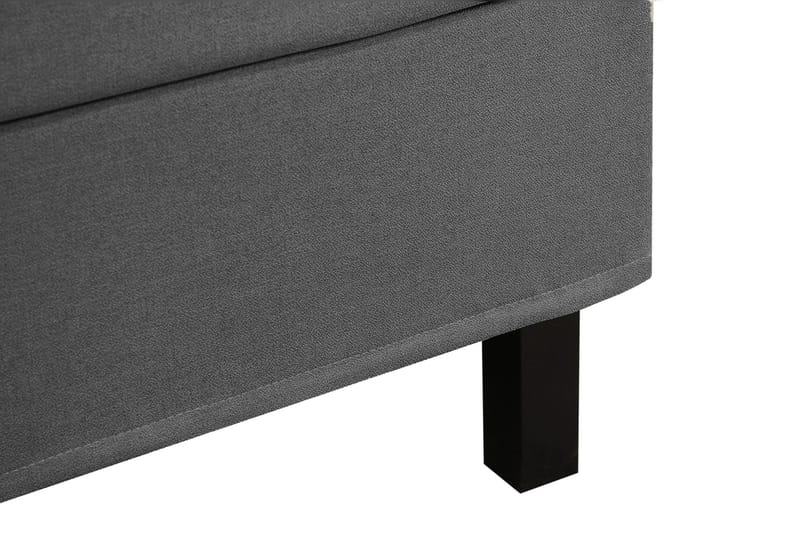 Hilton Komplett Sängpaket 160x200 cm Kontinentalsäng med diamant sänggavel - Grå - Möbler - Sovrum - Sängar - Komplett Sängpaket