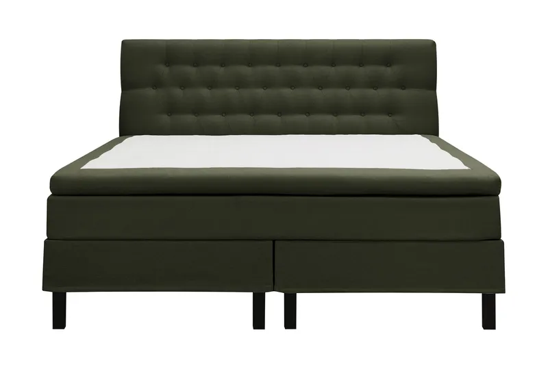 Hilton Komplett Sängpaket 160x200 cm Kontinentalsäng med diamant sänggavel - Grön - Möbler - Sovrum - Sängar - Kontinentalsängar