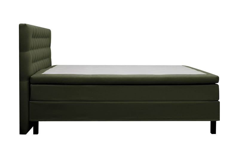 Hilton Komplett Sängpaket 160x200 cm Kontinentalsäng med diamant sänggavel - Grön - Möbler - Sovrum - Sängar - Komplett Sängpaket