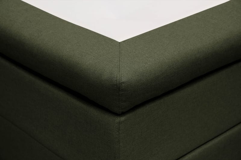 Hilton Komplett Sängpaket 160x200 cm Kontinentalsäng med diamant sänggavel - Grön - Möbler - Sovrum - Sängar - Komplett Sängpaket