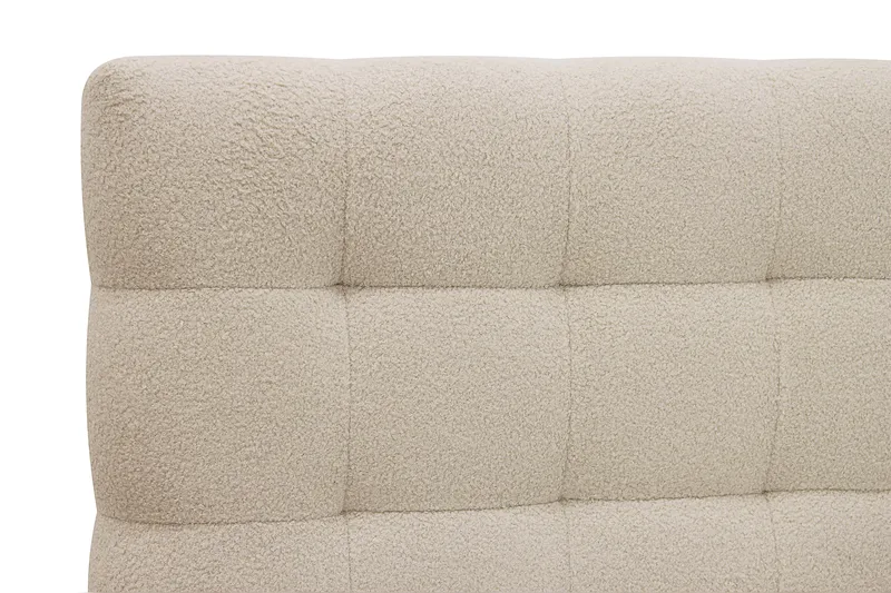 Hilton Komplett Sängpaket 160x200 cm Kontinentalsäng med rutad sänggavel - Beige / Teddy - Möbler - Sovrum - Sängar - Kontinentalsängar