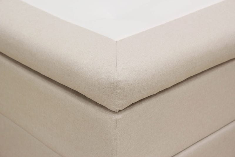 Hilton Komplett Sängpaket 160x200 cm Kontinentalsäng med rutad sänggavel - Beige - Möbler - Sovrum - Sängar - Komplett Sängpaket