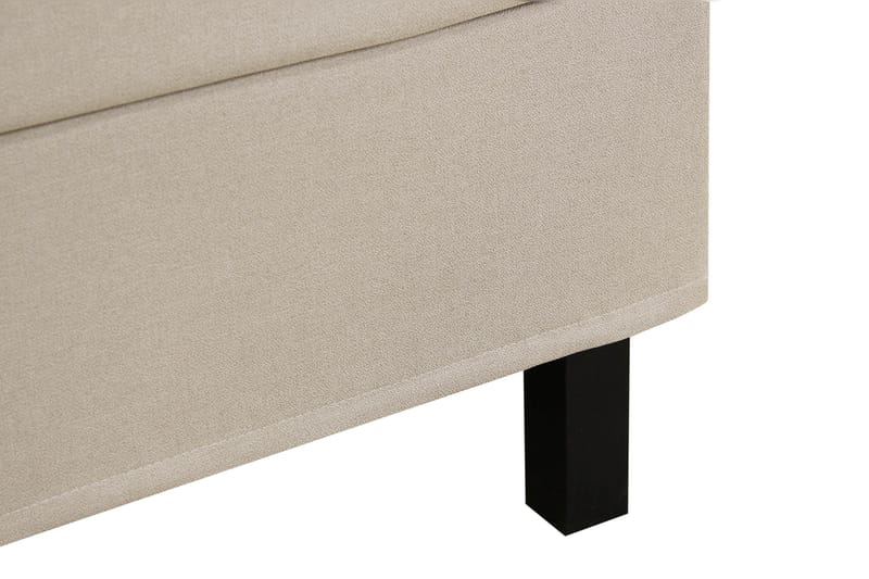 Hilton Komplett Sängpaket 160x200 cm Kontinentalsäng med rutad sänggavel - Beige - Möbler - Sovrum - Sängar - Komplett Sängpaket