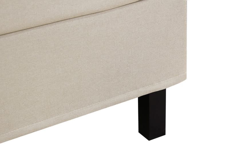 Hilton Komplett Sängpaket 160x200 cm Kontinentalsäng med rutad sänggavel - Beige - Möbler - Sovrum - Sängar - Komplett Sängpaket