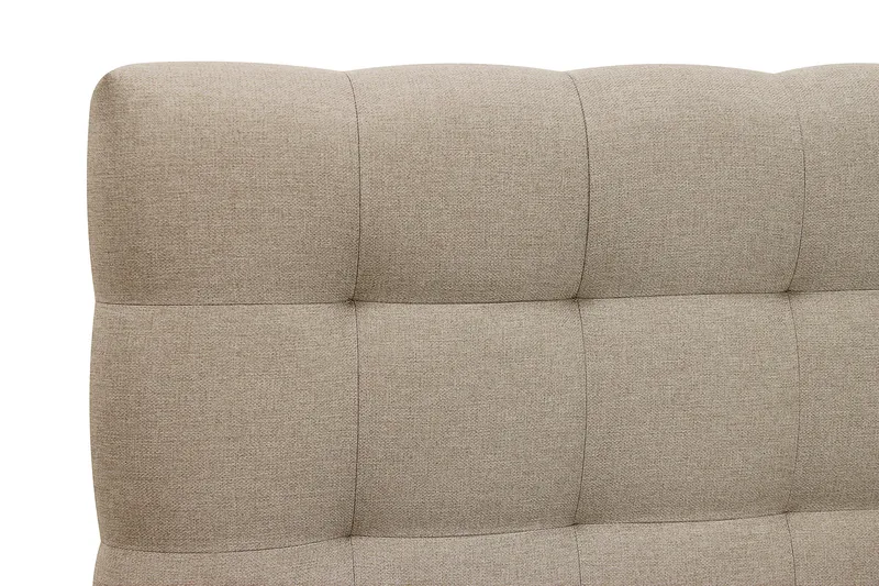 Hilton Komplett Sängpaket 160x200 cm Kontinentalsäng med rutad sänggavel - Beige - Möbler - Sovrum - Sängar - Kontinentalsängar