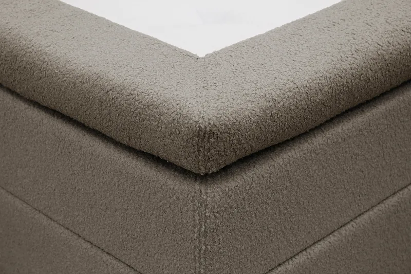 Hilton Komplett Sängpaket 160x200 cm Kontinentalsäng med rutad sänggavel - Brun / Teddy - Möbler - Sovrum - Sängar - Kontinentalsängar