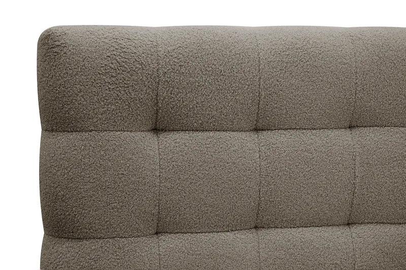 Hilton Komplett Sängpaket 160x200 cm Kontinentalsäng med rutad sänggavel - Brun / Teddy - Möbler - Sovrum - Sängar - Kontinentalsängar