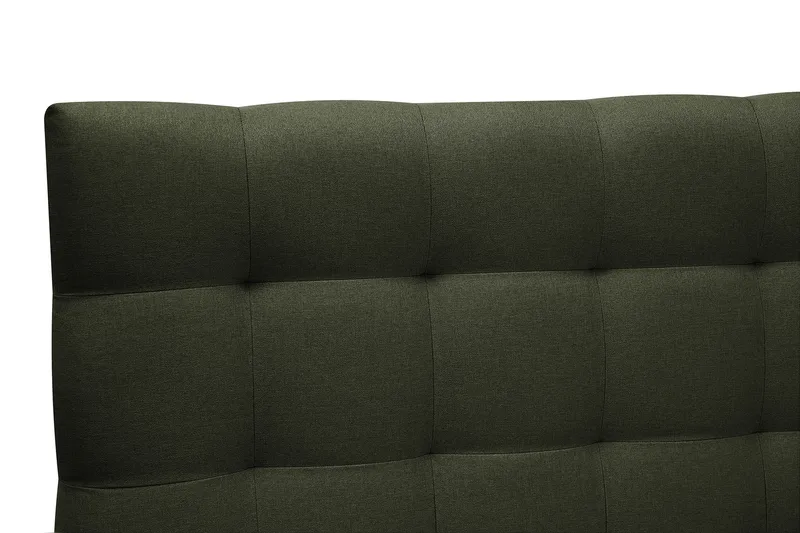 Hilton Komplett Sängpaket 160x200 cm Kontinentalsäng med rutad sänggavel - Grön - Möbler - Sovrum - Sängar - Kontinentalsängar