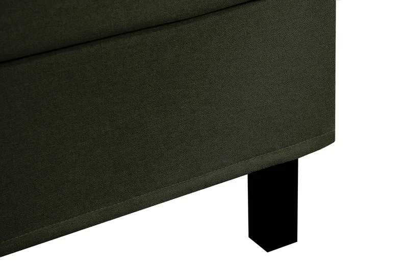 Hilton Komplett Sängpaket 160x200 cm Kontinentalsäng med rutad sänggavel - Grön - Möbler - Sovrum - Sängar - Kontinentalsängar