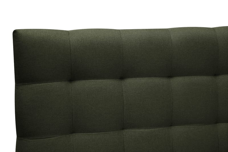 Hilton Komplett Sängpaket 160x200 cm Kontinentalsäng med rutad sänggavel - Grön - Möbler - Sovrum - Sängar - Komplett Sängpaket