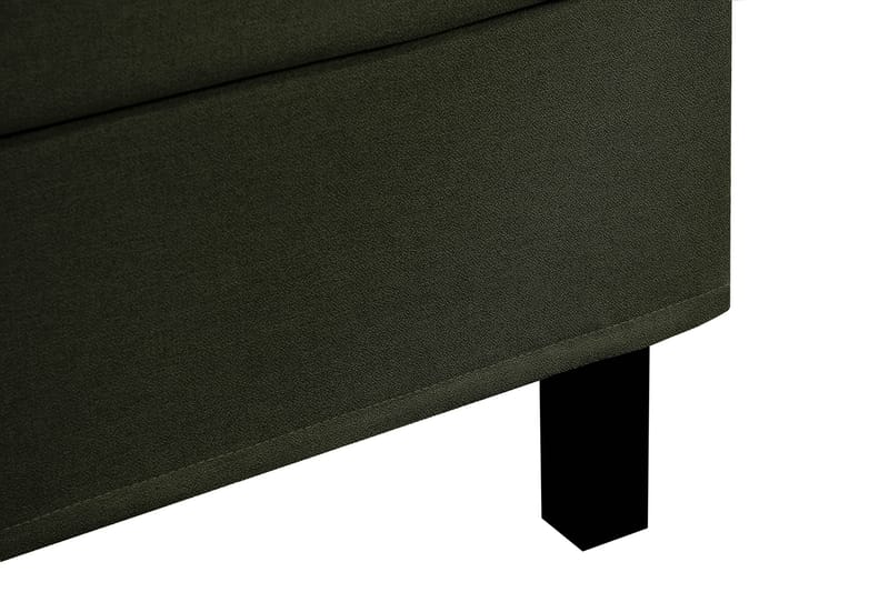 Hilton Komplett Sängpaket 160x200 cm Kontinentalsäng med rutad sänggavel - Grön - Möbler - Sovrum - Sängar - Komplett Sängpaket