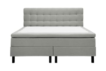 Hilton Komplett Sängpaket 160x200 cm Kontinentalsäng med rutad sänggavel i bouclé