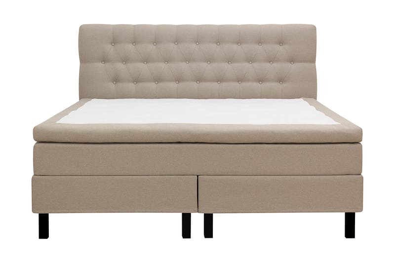 Hilton Komplett Sängpaket 180x200 cm Kontinentalsäng med diamant sänggavel - Beige - Möbler - Sovrum - Sängar - Komplett Sängpaket