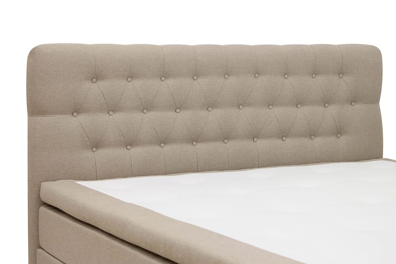 Hilton Komplett Sängpaket 180x200 cm Kontinentalsäng med diamant sänggavel - Beige - Möbler - Sovrum - Sängar - Komplett Sängpaket