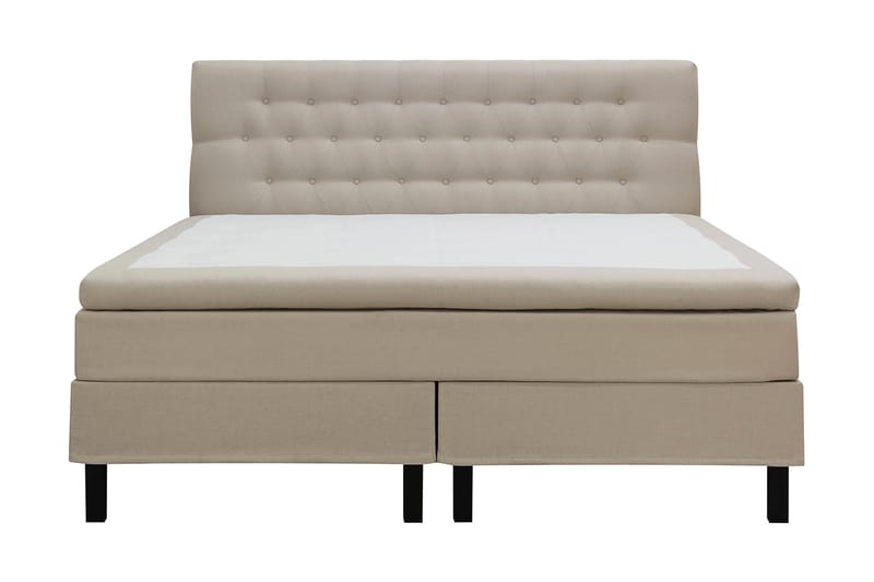 Hilton Komplett Sängpaket 180x200 cm Kontinentalsäng med diamant sänggavel - Beige - Möbler - Sovrum - Sängar - Komplett Sängpaket