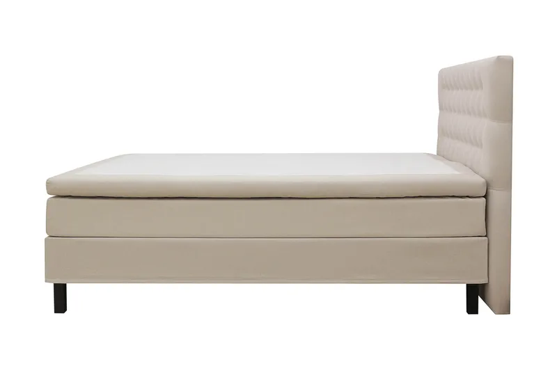 Hilton Komplett Sängpaket 180x200 cm Kontinentalsäng med diamant sänggavel - Beige - Möbler - Sovrum - Sängar - Kontinentalsängar