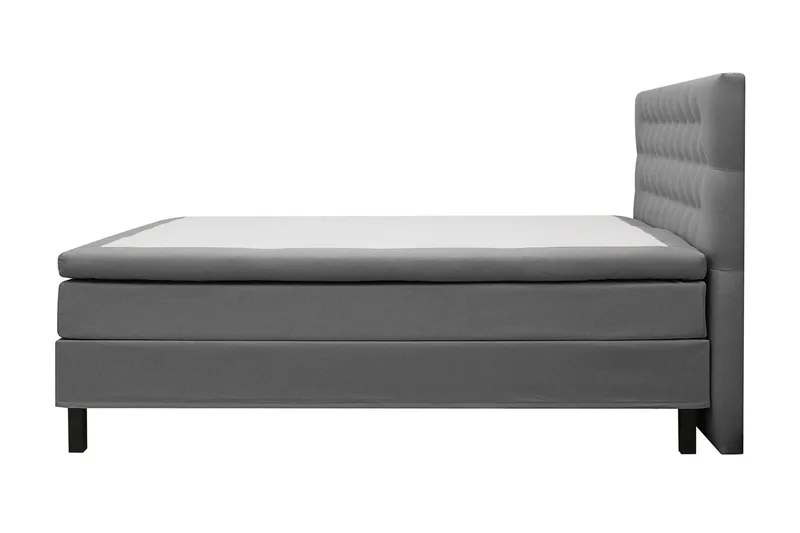 Hilton Komplett Sängpaket 180x200 cm Kontinentalsäng med diamant sänggavel - Grå - Möbler - Sovrum - Sängar - Kontinentalsängar